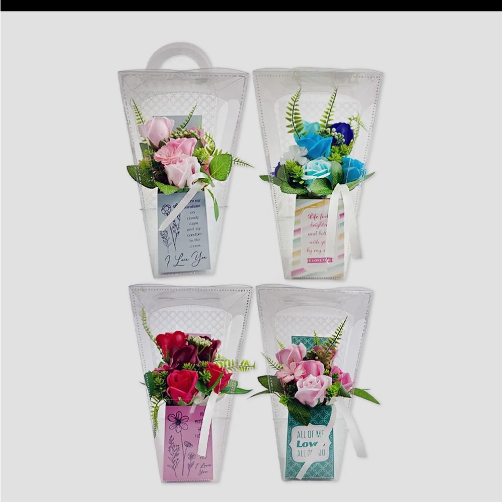 I Love You Poem Colorful Artificial Flower Bouquet Set of 1 Random Pick